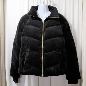 Juicy Couture Black Velvet Puffer Jacket 😎